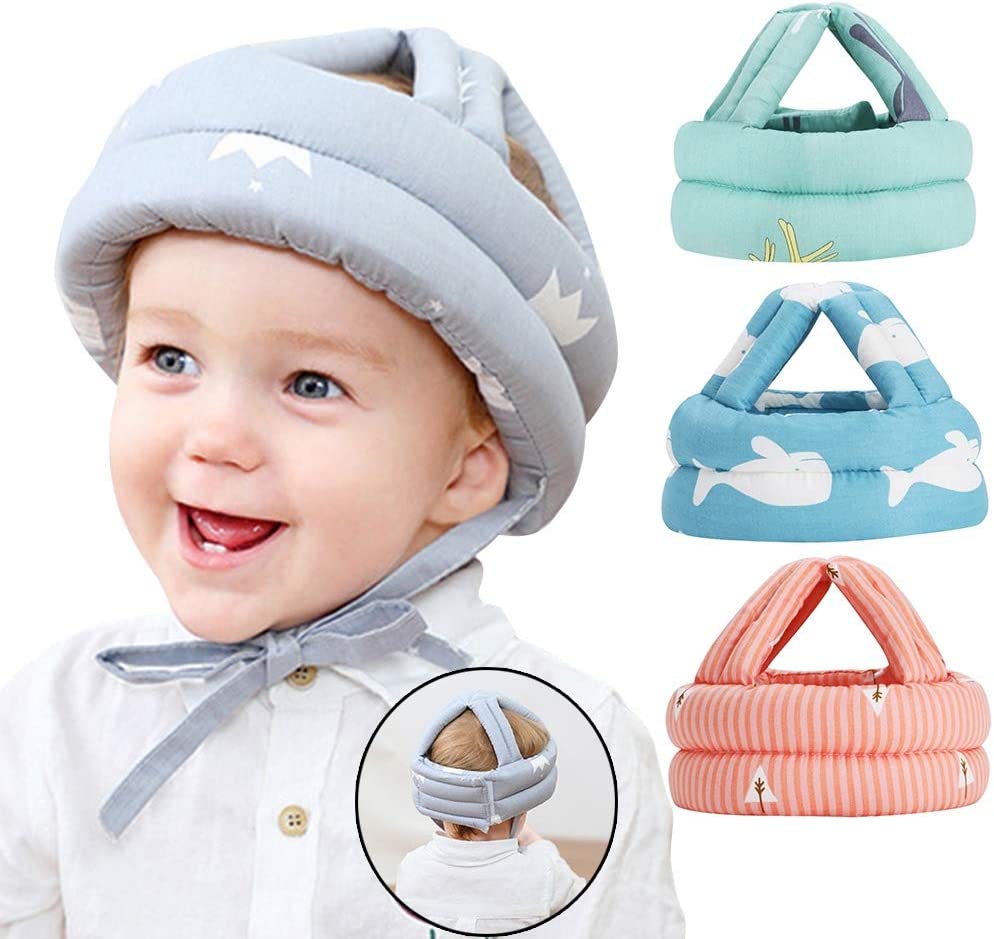 Baby Head Protector Crawling, Safety Helmet (Random Color/Design)